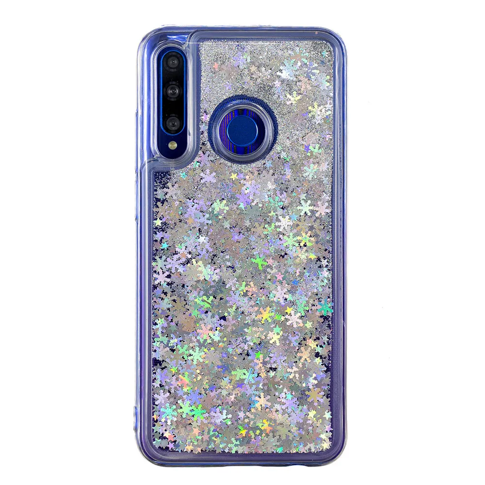 Роскошный блеск зыбучие пески чехол для samsung Galaxy A10 A20 A30 A40 A50 оболочки A70 A20E M10 M20 M30 A9 A7 чехол с жидким песком - Цвет: Silver