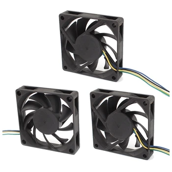 

3Pcs DC12V 0.23A 4P 70mmx15mm Cooling Fan for Computer Case CPU Cooler Radiator