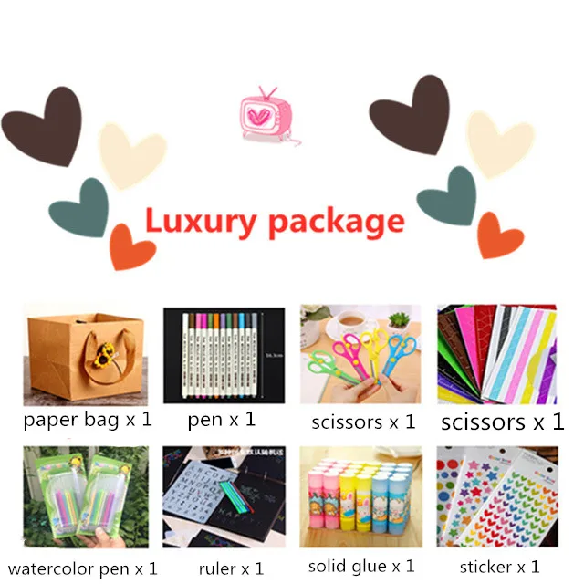 Luxury package 1 шт. Взрывная коробка подарок DIY фотоальбом коробка День Святого Валентина юбилей день рождения, День благодарения фотоальбом 12X12X12 CM - Цвет: Luxury package