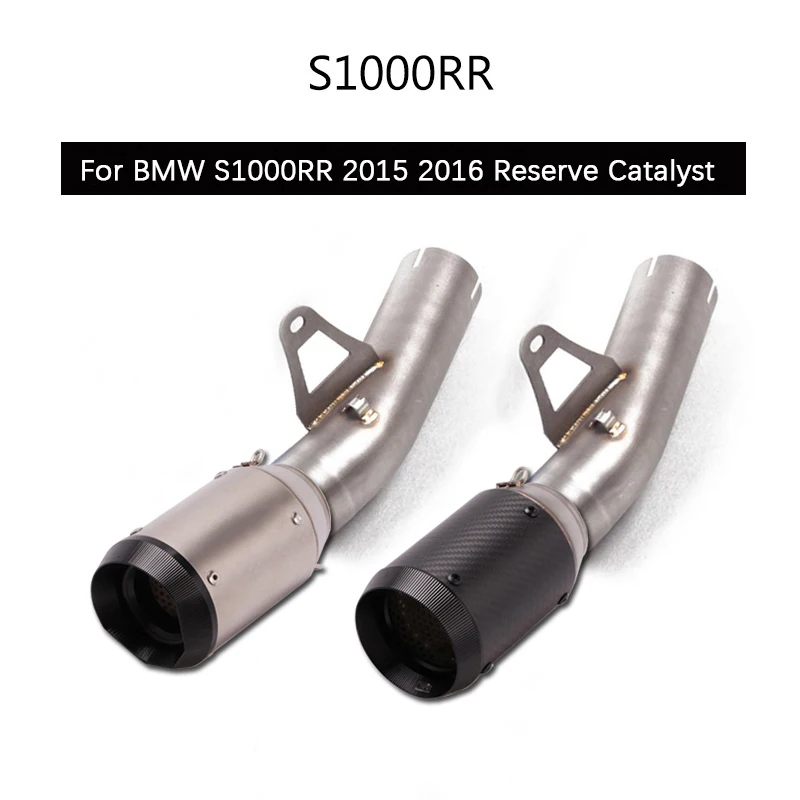 Per Bmw S1000Rr 2015 2016 Tubo Di Scarico Moto Collegamento Centrale Tubo Slip On 60Mm Fuga No Db Killer Riserva Catalizzatore Originale