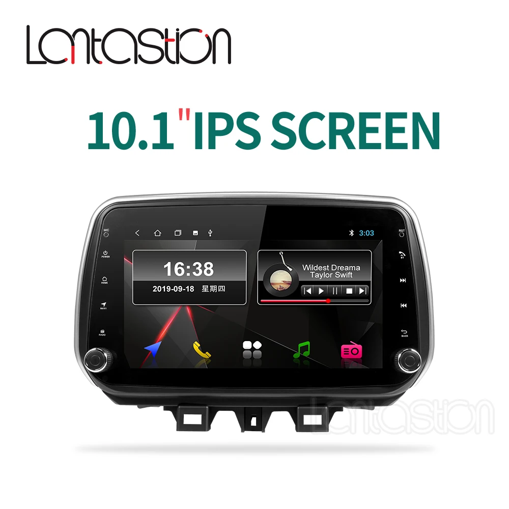 Excellent Android 9.0 car dvd gps player for hyundai Tucson ix35 2018 car dvd gps navigation raido video  player 1 din car stereo 1