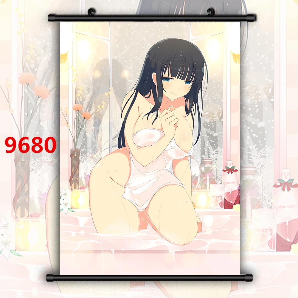 9680 Senran Kagura халат свадебное платье Аниме Манга HD печать плакат свиток - Цвет: 9680