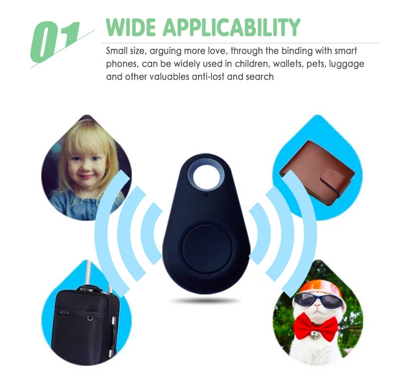 Smart Finder Loss Alarm Bluetooth Tracker Anti lost Two way Alarm Search Positioning Search Self timer