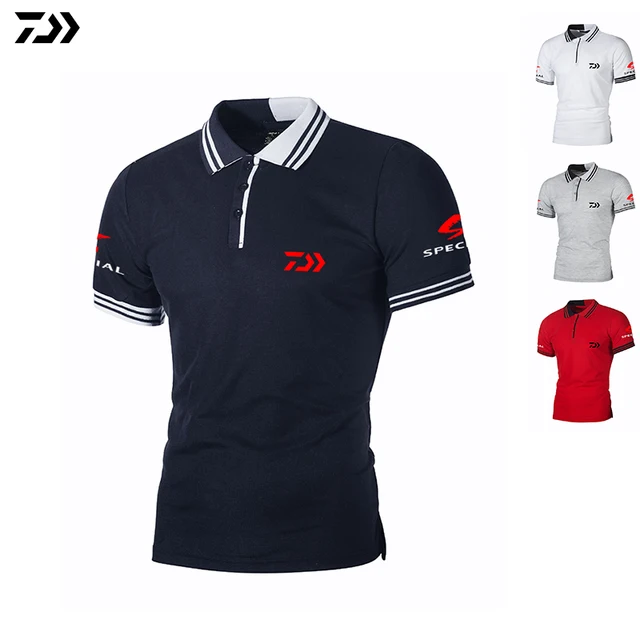 US $10.40 DAWA Fishing Clothing Men Summer Outdoor Sports Breathable Quick Dry Polo Shirt Short Sleeve T Shir