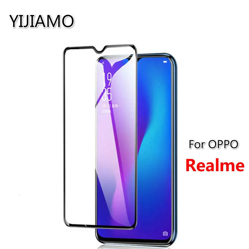 Полное покрытие 3D протектор экрана для OPPO Realme Q закаленное стекло для RealmeQ OPPO 9H Защитная пленка для Realme X стекло