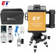 KaiTian самонивелирующийся лазерный нивелир 12 линий 360 роторный зеленый наружный электронный автоматический 520nm луч линии Livella лазеры 3D инструменты