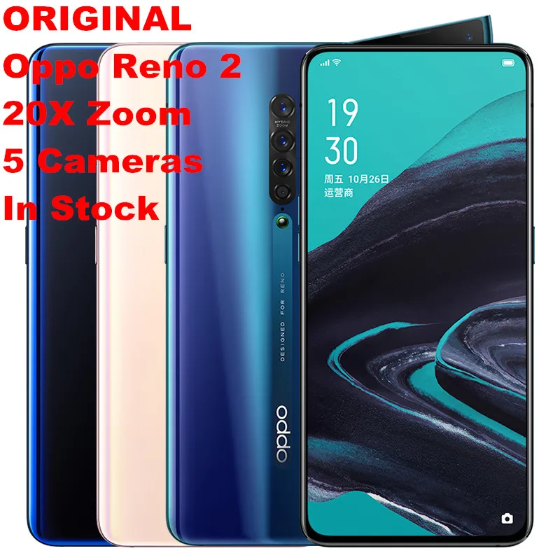 Смартфон OPPO Reno 2 20x zoom VOOC 3 0 Snapdragon 730 6 5 дюймовый AMOLED экран 48 Мп + 16 Reno2|Смартфоны| |