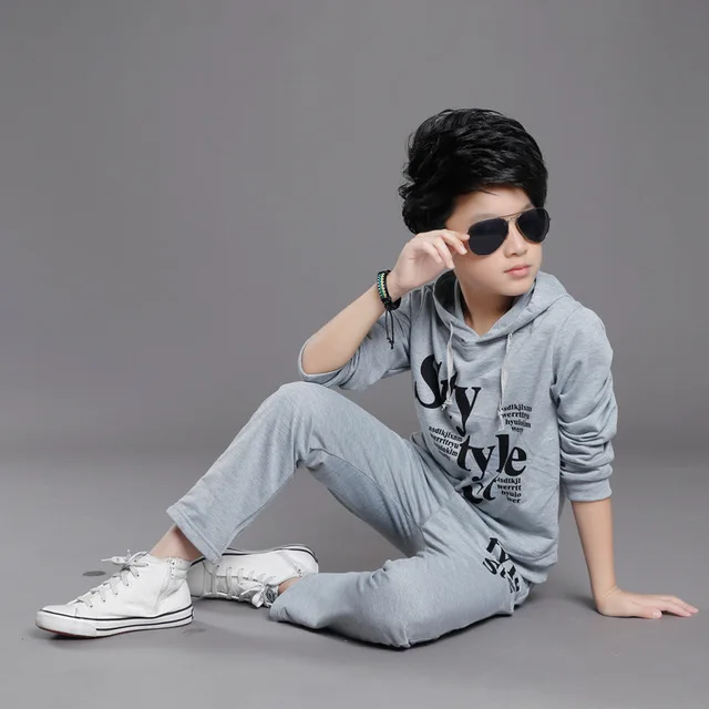 Boys Clothes Set Kids Spring Autumn Jogging Tracksuits Baby Boy Hoodies+Pants Sports Suit Children Clothing Set 120~160