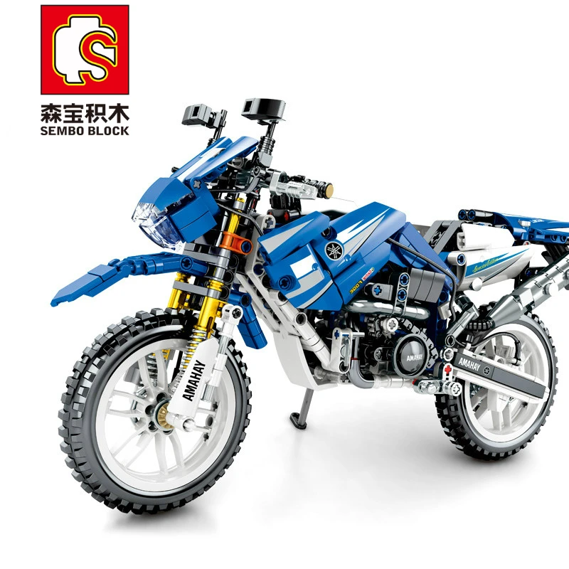 799 PCS block Motorcycle Model Building Bricks Sets vehicle Toys for Children Gift | Игрушки и хобби