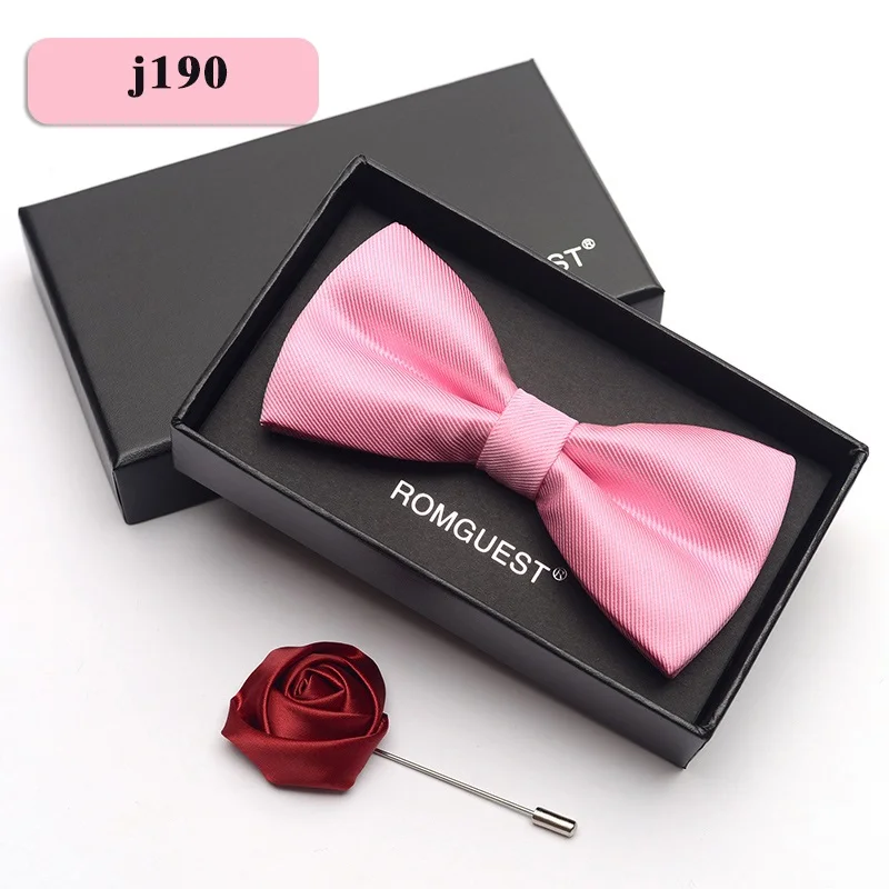 2020 новый модный дизайнерский Мужской розовый желтый узор галстук-бабочка