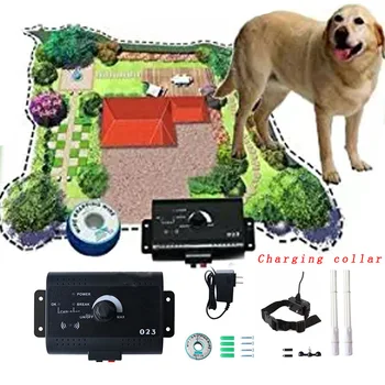 

Dog Electronic Training Collar Buried Electric Dog Fence System Safety In-ground Pet Dog Electric Fence With Chargable