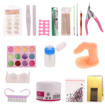 

1 Set Women Nail Art Tools DIY 12 Colors Creative Practical Manicure Tools Nail Glitter Powder Nail Decoration for Salon Home