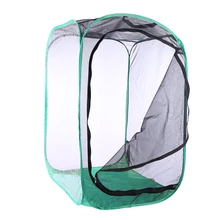 Бабочка и насекомое место обитания клетка сетка Террариум всплывающая-зеленый край+ черная сетка M