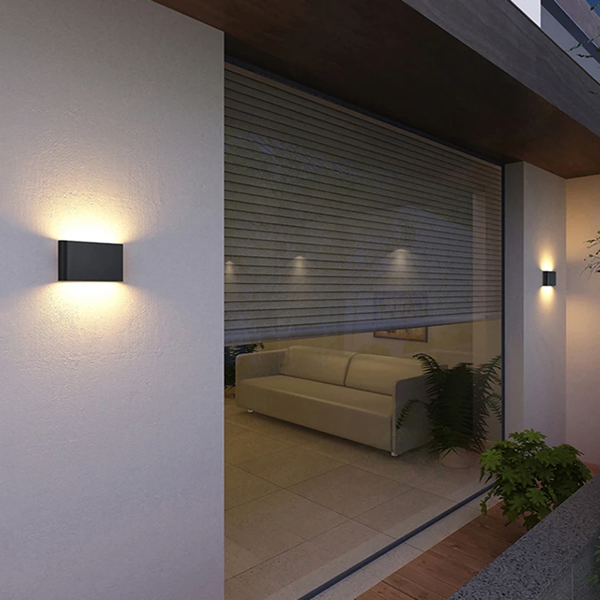 Настенный светильник светодиодный водонепроницаемый IP65 алюминий 6 Вт/12 Вт|wall light