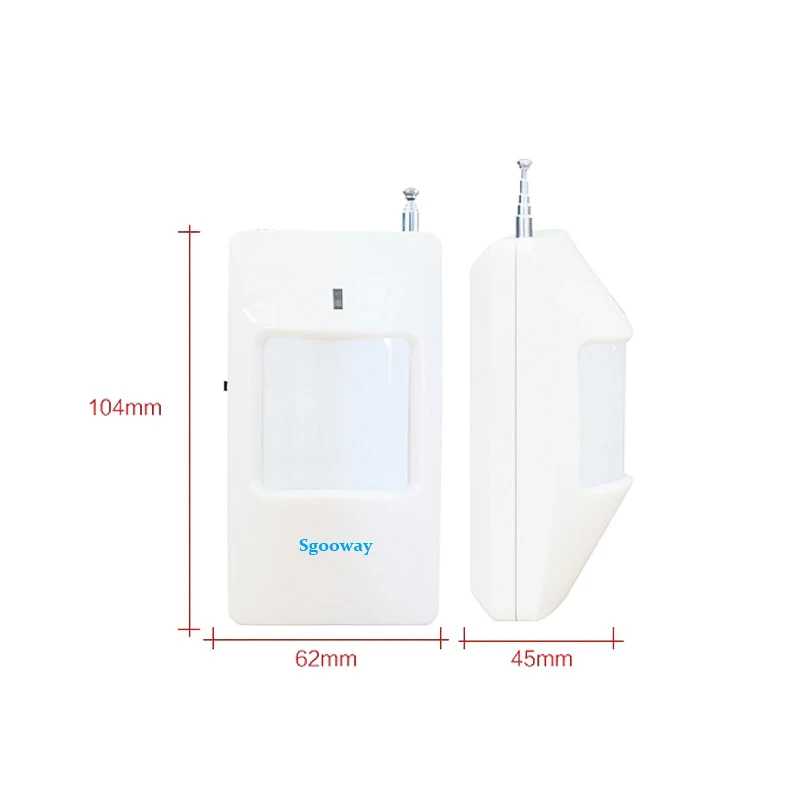 Wireless PIR Sensor Motion Detector 433Mhz for alarm and WIFI camera