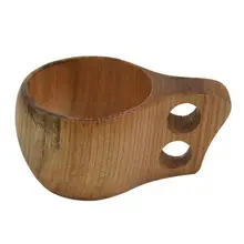 Деревянная чашка первобытная ручная работа из натурального дерева Кофе Чай пиво сок молоко кружка дерево-цвет F 150 мл