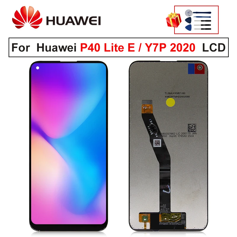 ЖК дисплей 6 39 дюйма для HUAWEI P40 Lite E сенсорный экран с дигитайзером в сборе Y7P 2020