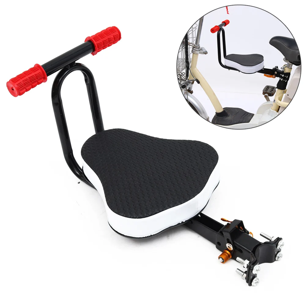 Child Bike Seats Quick Dismounting Seat Bicycle Preposed Safety Seat with Armrest and Pedal Bicycle Accessories