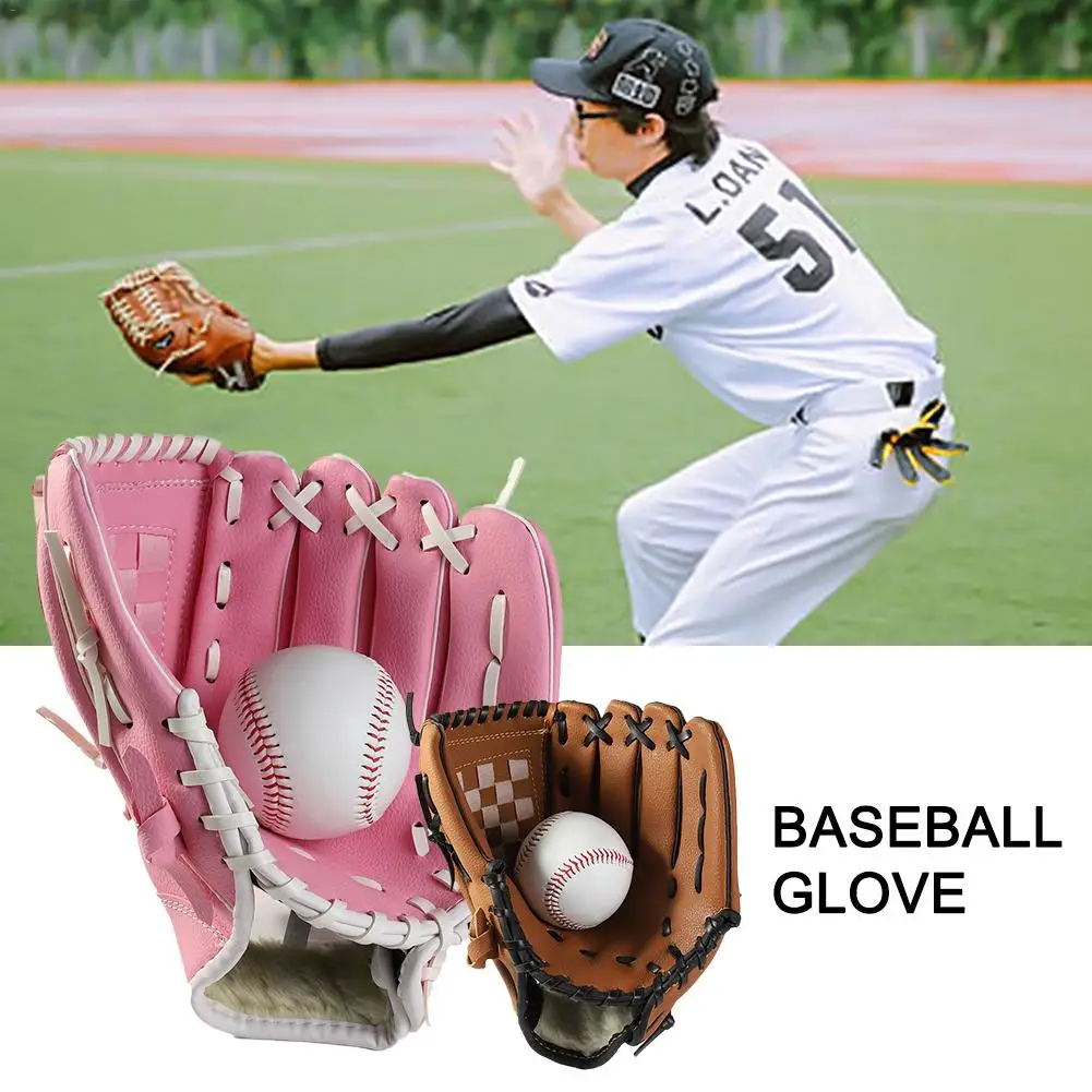 Guante de béisbol de alta calidad para deportes al aire libre, guantes de Softball para niños y adultos, S = 10,5 