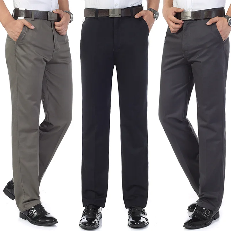 

Thin Type for Spring And Autumn Middle-aged MEN'S Casual Pants Cotton Going to Work Men's Trousers MEN'S Wear Summer Trousers Da