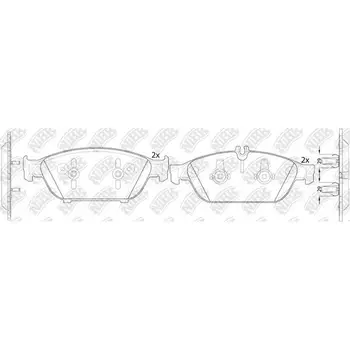 

Pads дисковыепередние \ MB X204 2.2CDi/3.2CDI/3.5CDI 08 NIBK PN31016