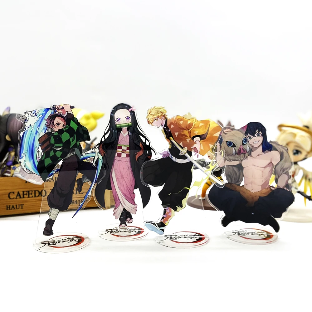 Убийца демона Kimetsu no Yaiba Tanjirou Nezuko Zenitsu Inosuke# B фигурка на акриловой подставке