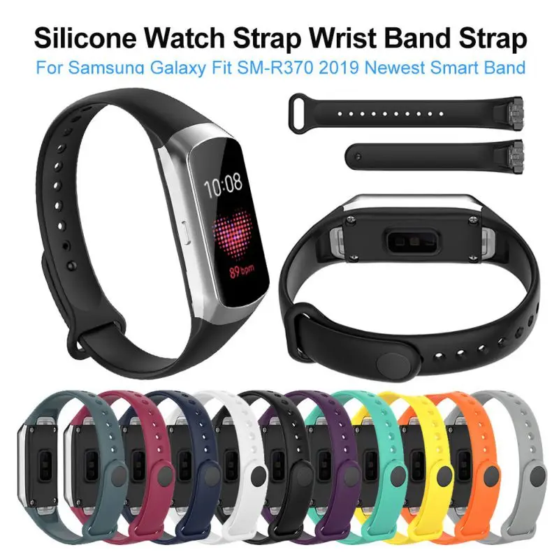 

KNYAdjustable Silicone Watch Band Strap Wristwatch Bands Bracelet Replacement Accessories For Samsung Galaxy Fit SM-R370