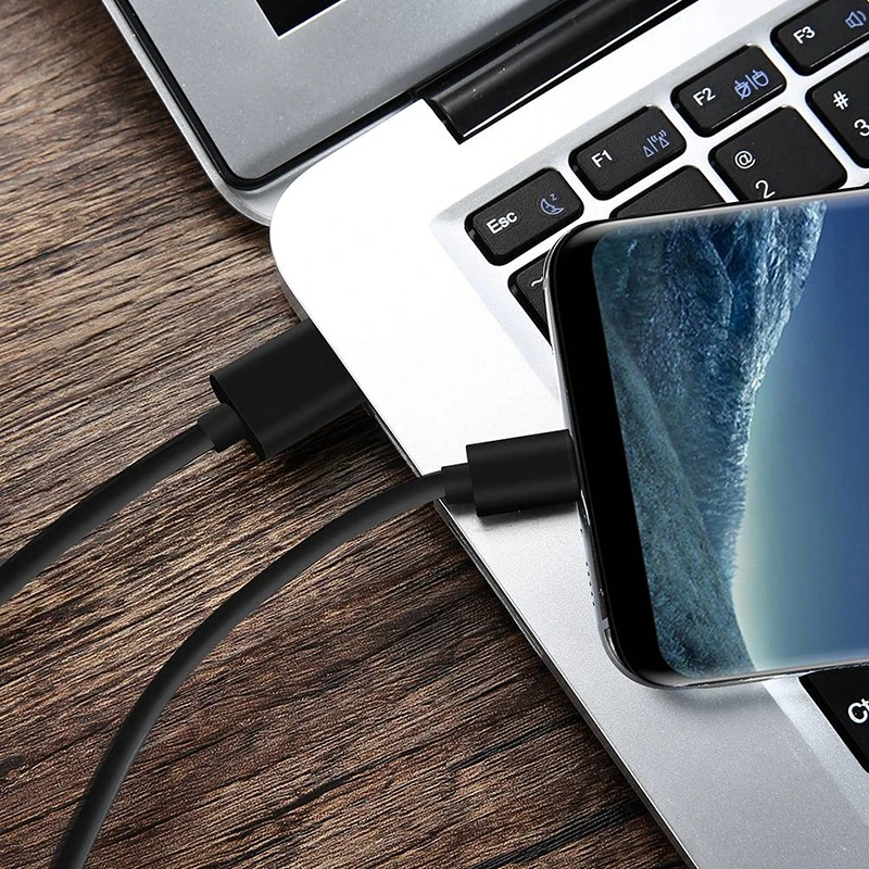 Горячая 3c-быстрая зарядка USB кабель для передачи данных для S8, S9, Plus Note 8, A8 A5 черный