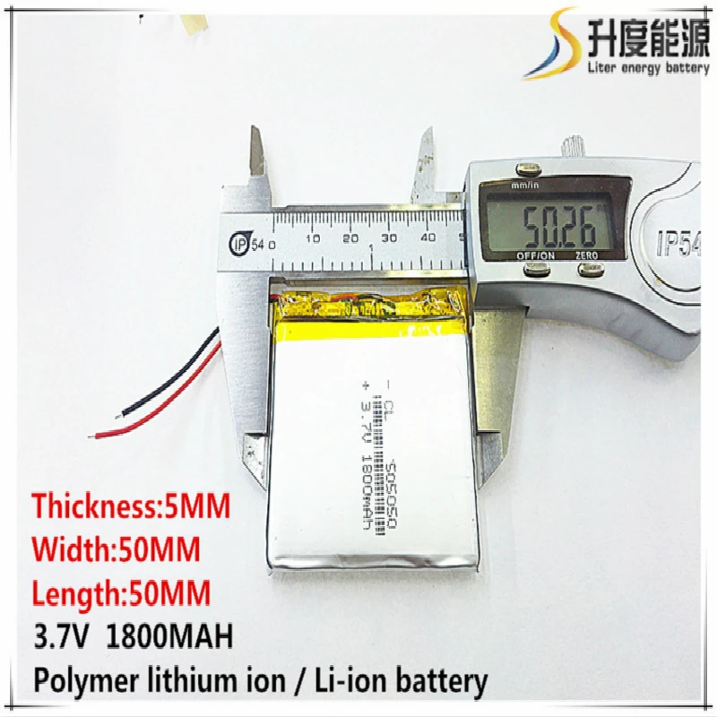 Литиевая батарея 505050 3,7 V 1800 mah литий-полимерная батарея 454853 504853 gps навигатор MP3 приборная панель