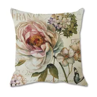 Colorful Flower Cushion Sunflower Rose Dandelion Decorative Pillows Decoration Pillowcase For Car Home 3