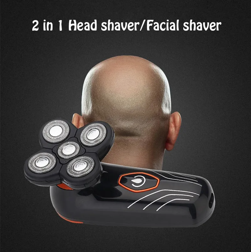 Electric Men Shaver Rechargeable 5D Floating Heads Electric Shaver Razor Men Hair Clipper Hair Trimmer Beard Shaving Machine