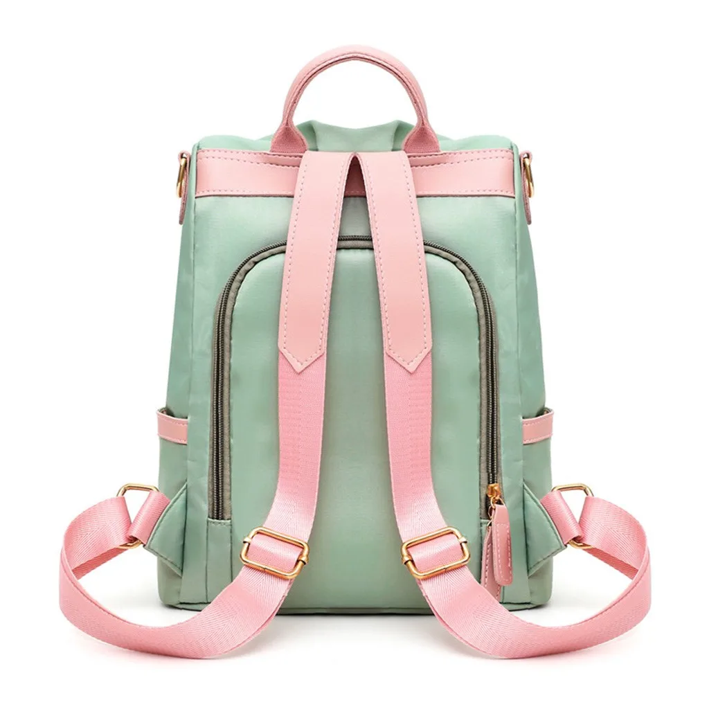 Женская мода Mixedcolor водонепроницаемая сумка Tote плечевой рюкзак сумки
