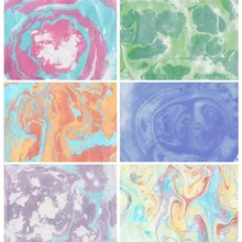 

SHENGYONGBAO Colorful Gradient Photography Backgrounds Abstract Marble Painted Photo Backdrops Studio Props 211011 CFT-02