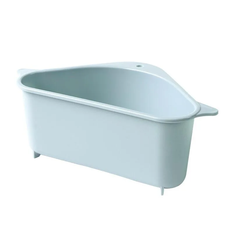 Light blue 3 Высокая емкость треугольник всасывающий слив держатель губок на раковине Ecoco раковина органайзер Все для кухни Cocina кухонный инструмент - Цвет: Light blue 3