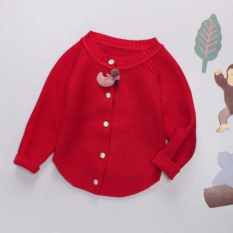 Детский вязаный свитер для маленьких мальчиков и девочек, кардиган, топы, цветные футболки