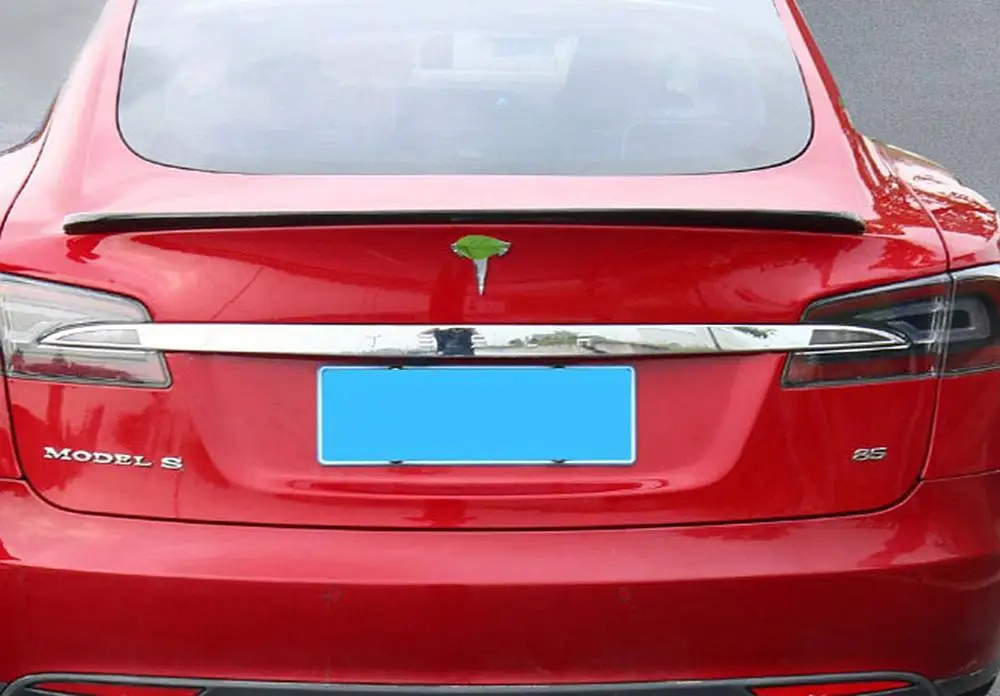 Карбоновый спойлер заднего багажника, крыла для 2012- Tesla модель S 2013 Стиль O