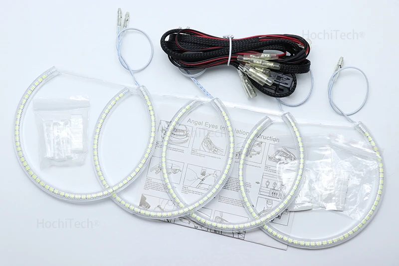 For BMW 7 Series E38 1994-2001 Excellent Ultra bright illumination smd led Angel Eyes kit halo ring 4x131 Accessories