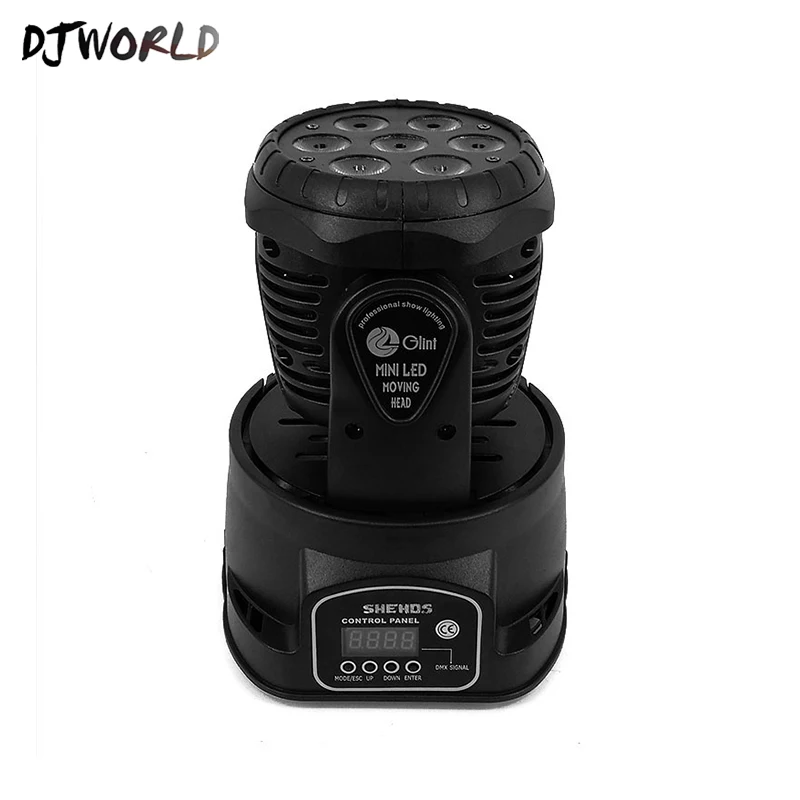 Djworld светодиодный светильник 7X18 Вт RGBWA+ UV 6в1 сценический светильник с подвижной головкой DMX сценический светильник DJ ночной клуб вечерние концертный сценический профессиональный
