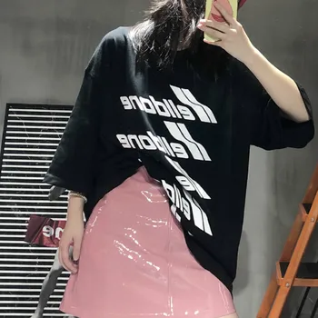 

Women T-shirt 2020 Spring and Summer Letters Cotton Loose Round Neck Short Sleeve T-shirt