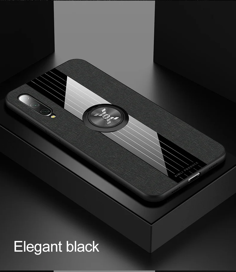 Тканевый глянцевый чехол для телефона для Xiaomi mi 9 8 Lite 9t Pro CC9 CC9E A3 A2 Red mi Note 8 7 5 K20 Pro 7A чехол с магнитным кольцом-держателем
