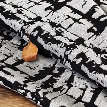 Льняная шенилловая ткань осень-зима жаккардовая ткань длинный жакет платье ткань