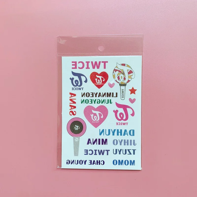 KPOP дважды EXO Blackpink стикер убить эту любовь разведка JISOO Лиза Роза Дженни Fancy You наклейка тату с блестками XIUMIN SUHO