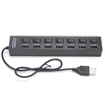 

LB18 switch extension hub 7-port USB2.0 hub Computer USB extension hub one drag seven USB2.0 splitter