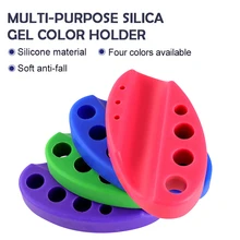 

2pcs Semi Permanent Tattoo Machine Support Silicone Color Cup Holder PMU Tattoo Tools For Hold Machine Manual Pen Cotton Swab