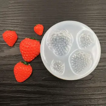 

Handmade Cute Strawberry Banana Pineapple Orange Epoxy Resin Mold Fruit Pendant Mold Resin Casting Jewelry Making Tools