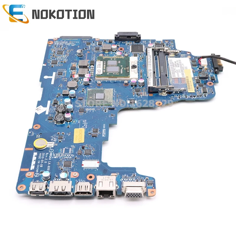 NOKOTION NWQAA LA-6061P K000104250 K000104270 плата для toshiba Satellite A660 материнская плата для ноутбука HM55 DDR3 Бесплатная ЦП