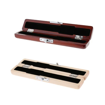 

Solid Wood Flute Box Hard Case for Woodwind Instrument Parts
