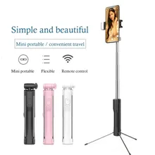 2-в-1 беспроводной Bluetooth selfie stick подходит для iphone/Android/huawei масштабируемый ручной selfie stick2-in-1 беспроводной b