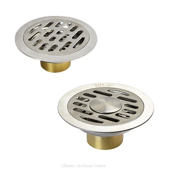 

Stainless Steel Insert Round Floor Waste Bathroom Shower Room Invisible Floor Fast Drainage Odor-resistant Au 20 20 Dropship