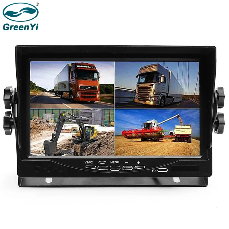 GreenYi 800*480 7 "автомобильная стоянка для контроля уровня сахара в крови с 4CH видео